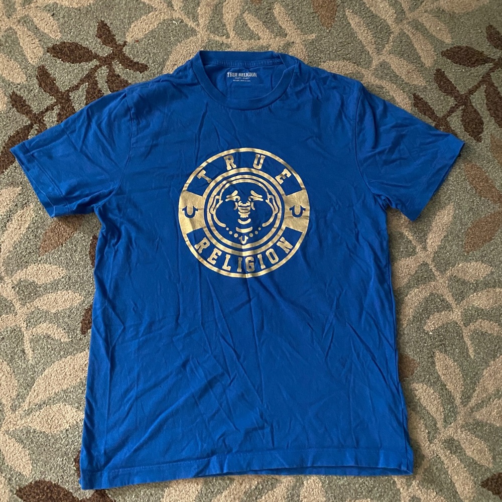 Blue true religion t shirt